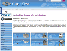 Tablet Screenshot of caspi-silver.com